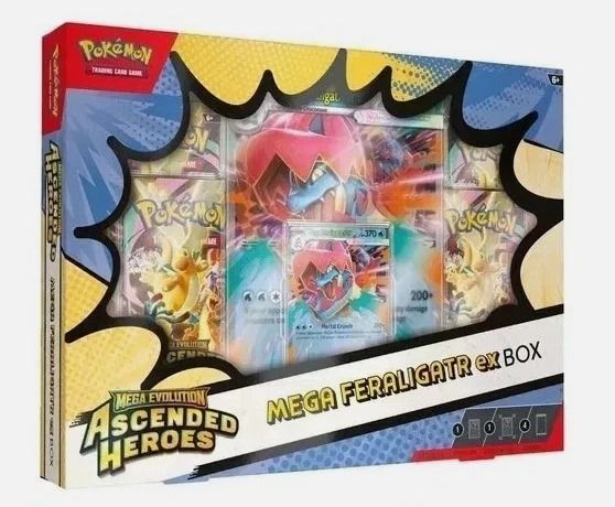 Pokémon Ascended Heroes Mega Feraligatr Ex Box